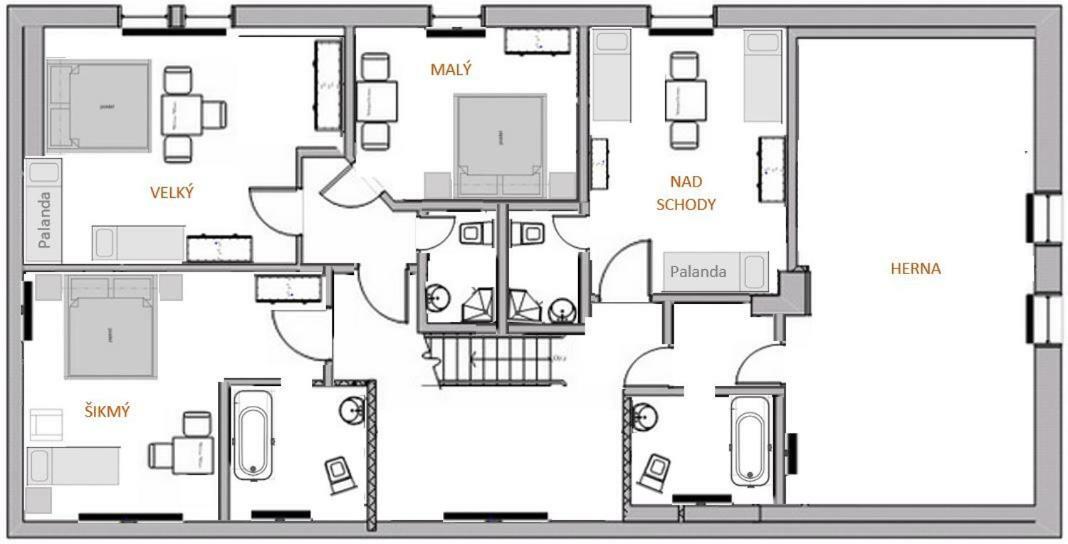 Kovaruv Mlyn Apartment Stachy Bagian luar foto